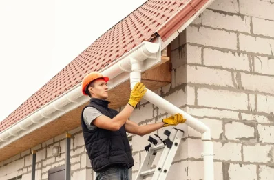 Pose et remplacement de gouttières à Liglet